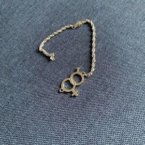 🌷SALE Speidel USA Vintage Silver Tone Male Female Charm